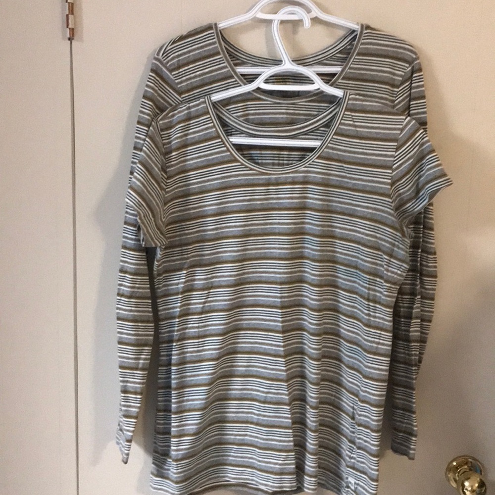 MEC Long Short Sleeve T Shirts CAMP COTTON x2 Sz L